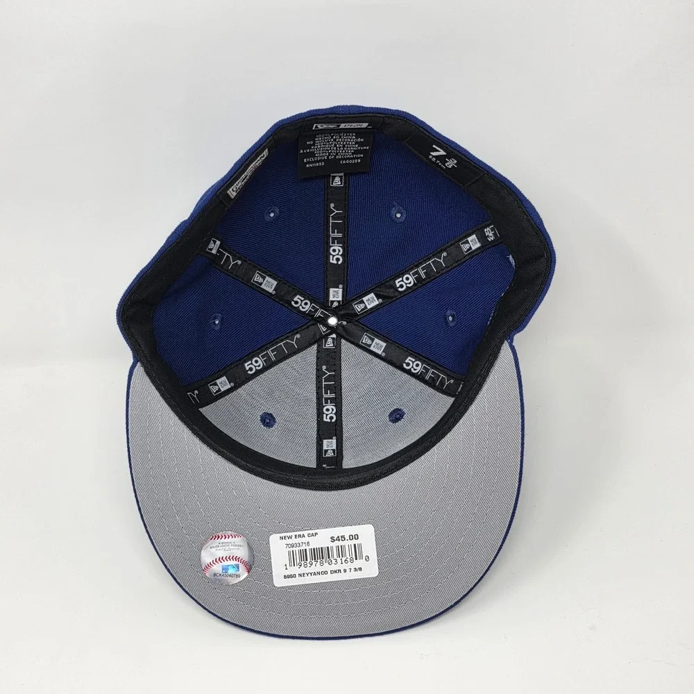 New Era 59fifty New York Yankees MLB Fitted Cap 7 3/8 Hat 1996 World Series Blue